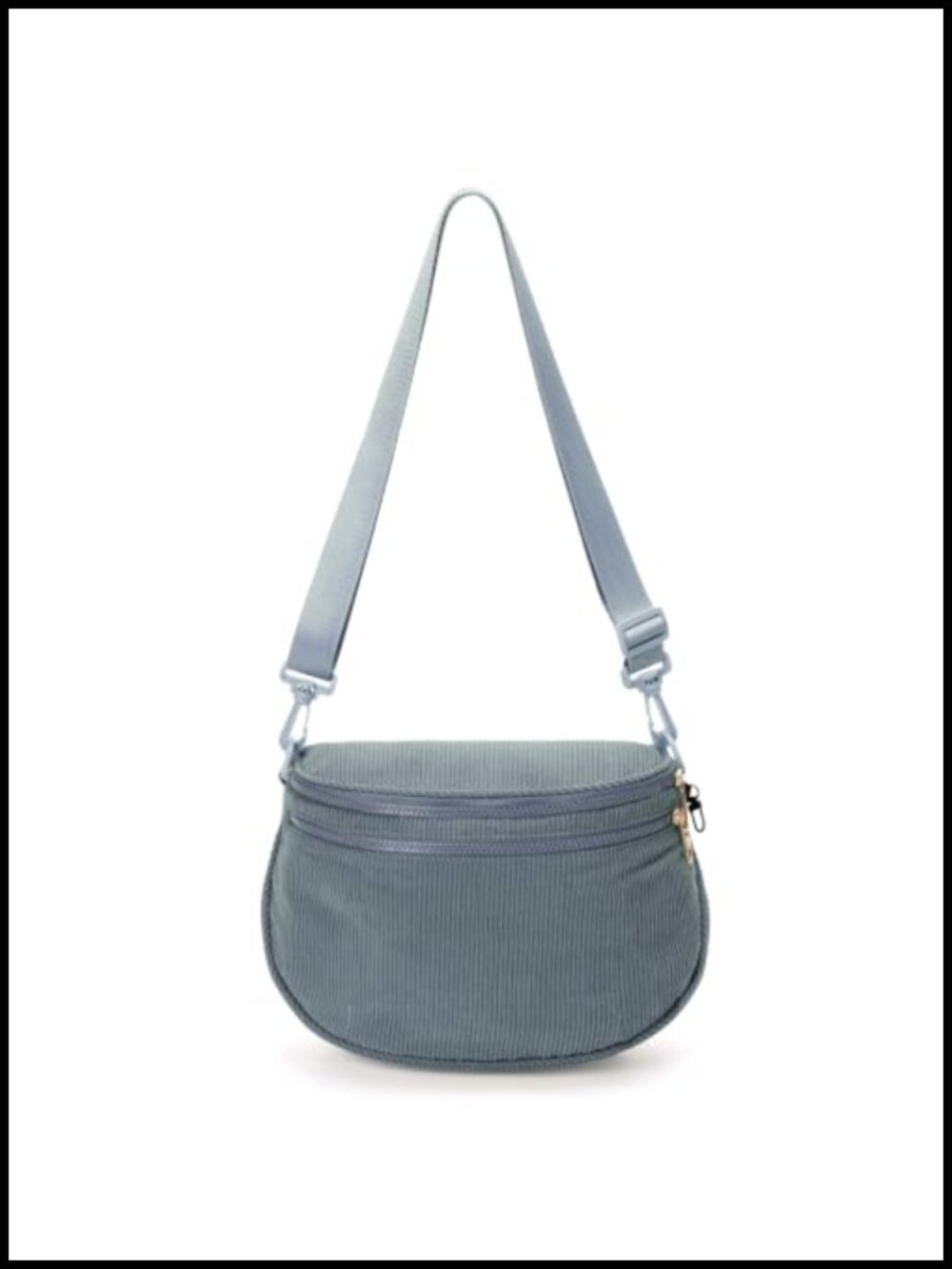 Corduroy Crossbody Bum Bag Anti-Theft Multi-Pocket Fanny Pack
